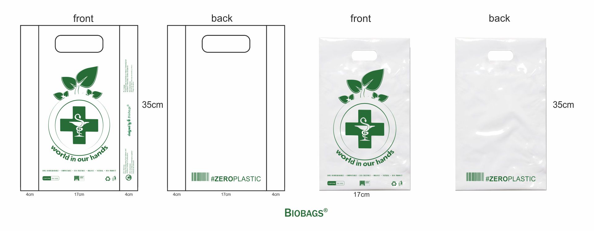 Farmacy - Biobags template 17x35cm